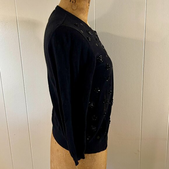 J. CREW COLLECTION HOLIDAY BEADED CARDIGAN - Picture 2 of 6